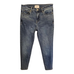 Habitual Jeans Womens 8/29 Blue Hadley High Rise Ankle Skinny Distressed Casual